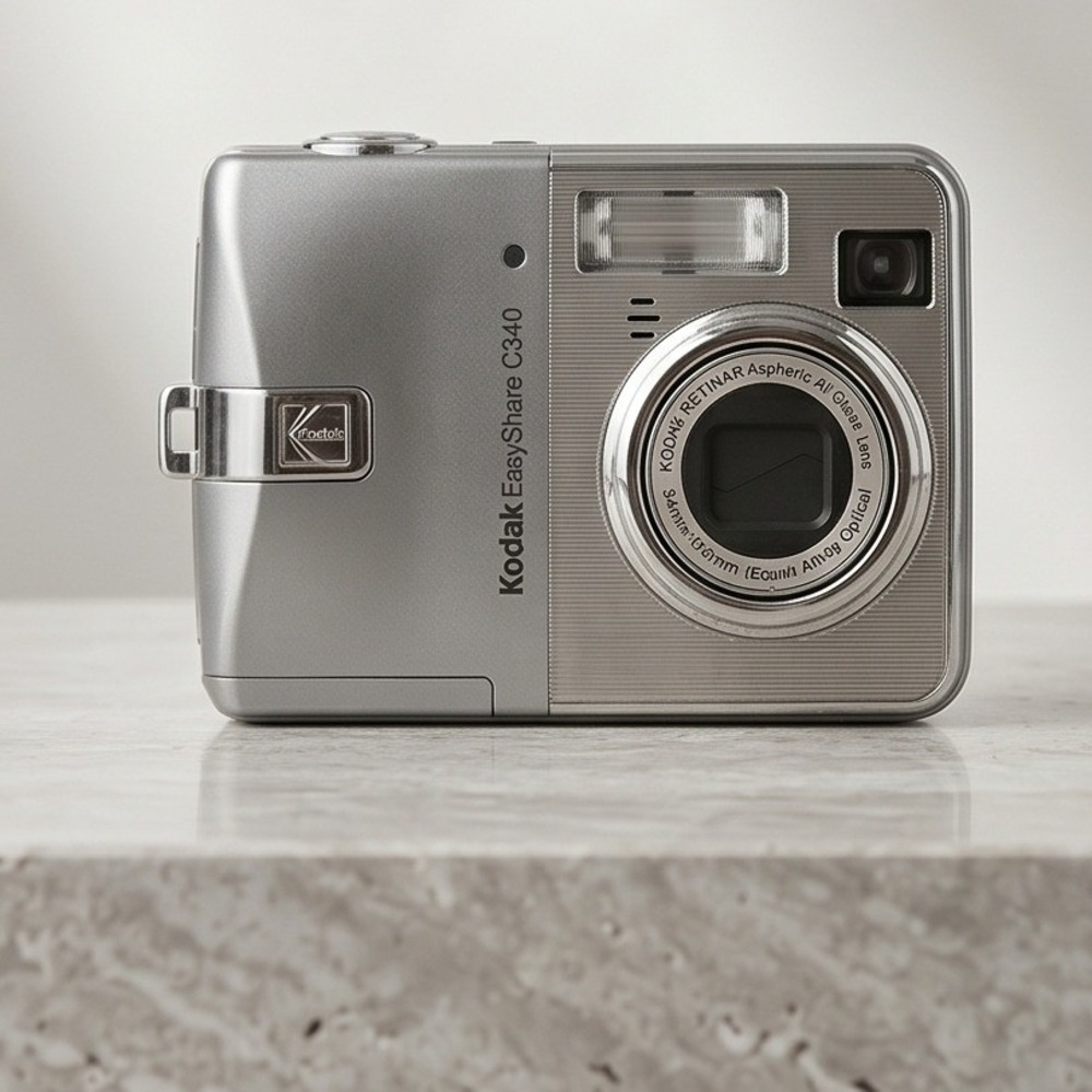 Kodak EasyShare C340 Digital Camera Silver 5.0MP 3x Optical Zoom *Non Working*